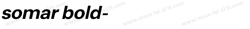 somar bold字体转换